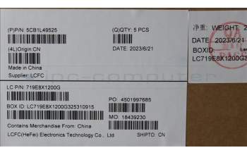 Lenovo 5CB1L49525 C-Abdeckung mit Tastatur, Arabisch, sturmgrau, US