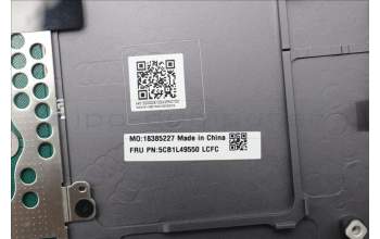 Lenovo 5CB1L49550 C-Abdeckung mit Tastatur, Schweiz, sturmgrau