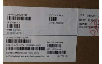 Lenovo 5CB1L49754 C-Abdeckung mit Tastatur, Deutsch, Aquamarinblau