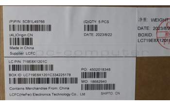 Lenovo 5CB1L49766 C-Abdeckung mit Tastatur, Russisch, Aquamarinblau