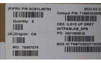 Lenovo 5CB1L49793 Tastatur inkl. Topcase spanisch C 82XV BL