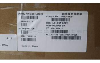 Lenovo 5CB1L49823 Tastatur inkl. Topcase ASM_UK C 82XV RGB