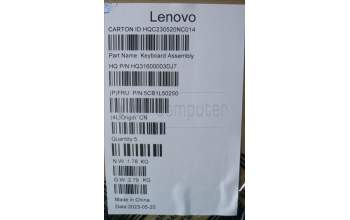 Lenovo 5CB1L50250 Tastatur inkl. Topcase ASM_EURO_ENG H83AUSGNPS