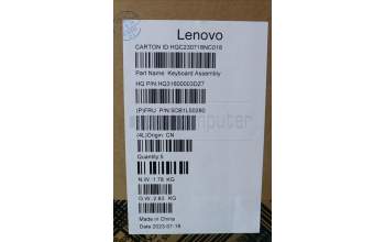 Lenovo 5CB1L50280 C-Abdeckung mit Tastatur, Portugiesisch, Sturmgrau