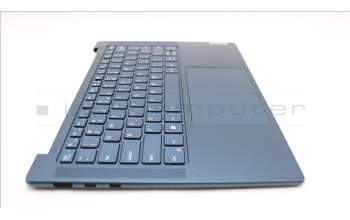 Lenovo 5CB1L50315 C-Abdeckung mit Tastatur, Englisch (US, Euro), Aquamarinblau, Puresight-Logo
