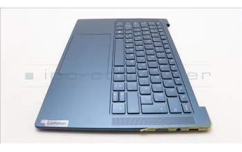Lenovo 5CB1L50330 C-Abdeckung mit Tastatur, Ungarisch, Aquamarinblau, Ohne Puresight-Logo