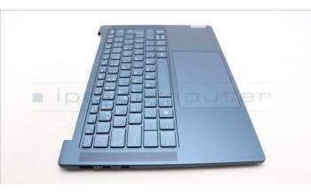 Lenovo 5CB1L50345 C-Abdeckung mit Tastatur, Portugiesisch, Aquamarinblau, Puresight-Logo