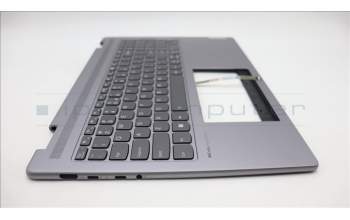 Lenovo 5CB1L50393 C-Abdeckung mit Tastatur, Englisch (US, Euro), arktisgrau, Fingerabdruckleser