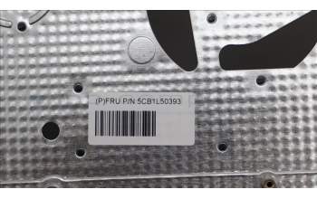 Lenovo 5CB1L50393 C-Abdeckung mit Tastatur, Englisch (US, Euro), arktisgrau, Fingerabdruckleser