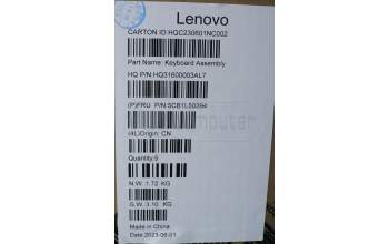 Lenovo 5CB1L50394 Tastatur inkl. Topcase ASM_ENG H 83BS FP ARGY