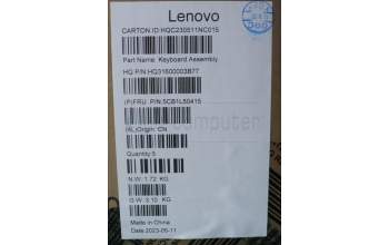 Lenovo 5CB1L50415 Tastatur inkl. Topcase ASM_NORDIC H83BSNFPARGY