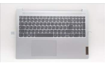 Lenovo 5CB1L50491 C-Abdeckung mit Tastatur, Französisch, Wolkengrau, Hintergrundbeleuchtung, Ohne_Fingerabdruckscanner