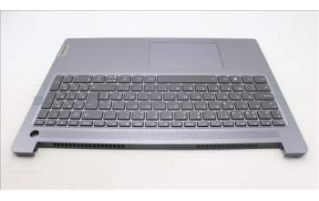 Lenovo 5CB1L50982 C-Abdeckung mit Tastatur, Belgisch, arktisgrau, Hintergrundbeleuchtung, Fingerabdruck, GB