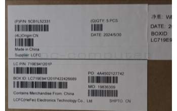 Lenovo 5CB1L52331 C-Abdeckung mit Tastatur, Englisch (US, Euro), arktisgrau, Ohne_Hintergrundbeleuchtung, Fingerabdruckleser