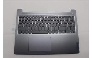Lenovo 5CB1L53287 C-Abdeckung mit Tastatur, Englisch (US, Euro), arktisgrau, Hintergrundbeleuchtung, Ohne_Fingerabdruckscanner