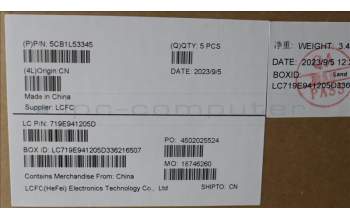 Lenovo 5CB1L53345 Tastatur inkl. Topcase ASM_UK L82X8 NFP NBLAG