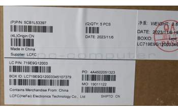 Lenovo 5CB1L53397 Tastatur inkl. Topcase ASM_LASPAL82WSRGBWOT_WL