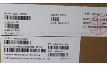 Lenovo 5CB1L53398 Tastatur inkl. TopcaseASM_NORDICL82WSRGBWOT_WL
