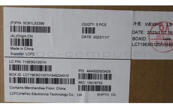 Lenovo 5CB1L53399 C-Abdeckung mit Tastatur, Portugiesisch, RGB-Hintergrundbel.