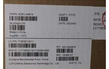 Lenovo 5CB1L54619 C-Cover with keyboard,US English Euro,Onyx Grey,RGB Backlight