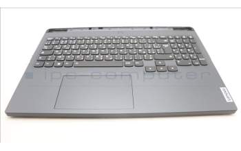 Lenovo 5CB1L54626 C-Abdeckung mit Tastatur, Französisch/Arabisch, Onyxgrau, RGB-Hintergrundbel.