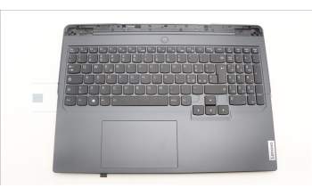 Lenovo 5CB1L54633 C-Abdeckung mit Tastatur, Italienisch, Onyxgrau, RGB-Hintergrundbel.