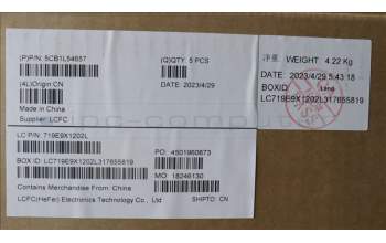 Lenovo 5CB1L54657 Tastatur inkl. Topcase ASM_FRA L82WM OG WH