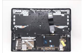 Lenovo 5CB1L54669 C-Abdeckung mit Tastatur, Skandinavien, Onyxgrau, Weiße Hintergrundbel.