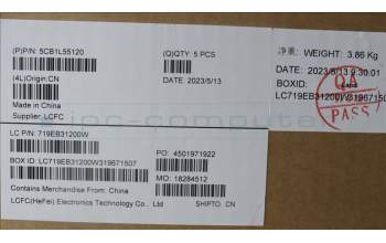 Lenovo 5CB1L55120 Tastatur inkl. Topcase deutsch_STGY L83BY