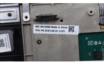 Lenovo 5CB1L55121 C-Abdeckung mit Tastatur, Griechisch, sturmgrau