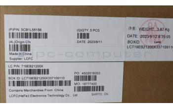 Lenovo 5CB1L55156 C-Abdeckung mit Tastatur, Ungarisch, Aquamarinblau