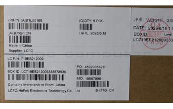 Lenovo 5CB1L55166 C-Abdeckung mit Tastatur, Spanisch, Aquamarinblau