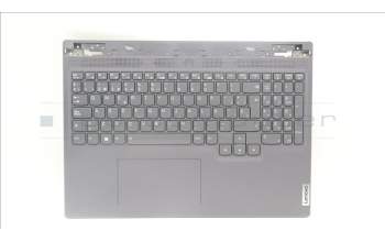 Lenovo 5CB1L56022 C-Abdeckung mit Tastatur, Spanisch, Sturmgrau, Hintergrundbeleuchtung