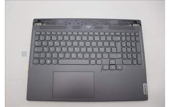 Lenovo 5CB1L56028 C-Abdeckung mit Tastatur, Französisch, Sturmgrau, Hintergrundbeleuchtung
