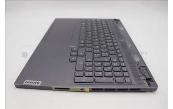 Lenovo 5CB1L56032 C-Abdeckung mit Tastatur, Belgisch, sturmgrau, Hintergrundbeleuchtung, GB