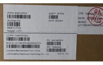 Lenovo 5CB1L57512 FRU KT4DA_DCOVER_SWG_WLAN_SUB_ASSY