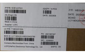 Lenovo 5CB1L57531 FRU COVER ROCT_D_COVER_SWG_WL_ASSY