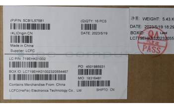 Lenovo 5CB1L57581 FRU KT4D0_A_COVER_PC_ASSY_FHD_5M