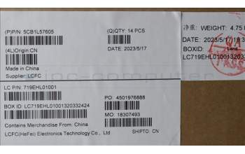 Lenovo 5CB1L57605 COVER FRU KT4D0_CCOVER_WW_SUB_ASSY_BLACK