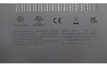 Lenovo 5CB1L57621 COVER FRU KT4D1_D_COVER_AL_WLAN_BLK_ASSY