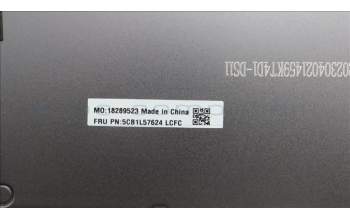 Lenovo 5CB1L57624 FRU KT4D1_D_COVER_AL_WLAN_SLV_ASSY