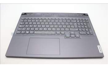 Lenovo 5CB1L58760 C-Abdeckung mit Tastatur, Spanisch, sturmgrau, RGB-Hintergrundbel.