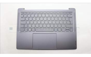 Lenovo 5CB1L60171 C-Abdeckung mit Tastatur, Belgisch, sturmgrau, Ohne Fingerabdruck, GB