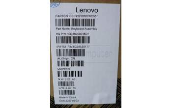 Lenovo 5CB1L60177 Tastatur inkl. Topcase ASM_FRA_H 82X3 NFPSTGY