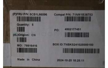 Lenovo 5CB1L66596 C-Abdeckung mit Tastatur, Belgisch, tiefblau, Hintergrundbeleuchtung, Ohne Fingerabdruck, GB