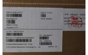 Lenovo 5CB1L67771 Tastatur inkl. Topcase ASM_CZE/SLK L83A1 TEX