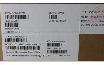 Lenovo 5CB1L67777 Tastatur inkl. Topcase ASM_GRE L83A1 TEX