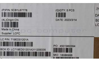 Lenovo 5CB1L67778 Tastatur inkl. Topcase deutsch L83A1 TEX