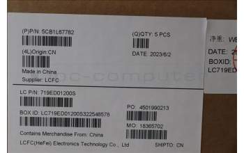 Lenovo 5CB1L67782 Tastatur inkl. Topcase ASM_ITA L83A1 TEX