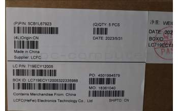 Lenovo 5CB1L67923 Tastatur inkl. Topcase ASM_EURO ENG L83A0 TEX